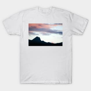 A crescent moon over the Trotternish Ridge, Isle of Skye, Scotland T-Shirt